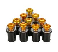 Motorcycle M5 Windshield Screw Mounting Bolts For Suzuki For GSX-R 600 750 1000 K1 K2 K3 K4 K5 K6 K7 K8 K9 K11 Replacement Bolts(Gold)