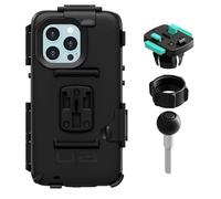 Motorcycle M8 Top Clamp Bolt Mount with Waterproof Case for Apple iPhone 13/13 Pro