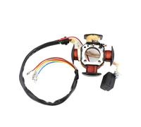 Motorcycle Magneto Charging Coil Ignition 4-Coil Stator Magneto Coil 4 Pole Plate Ignition Foot Starter For CG125 150CC CB 125 Generator Engine Accessories Replacement