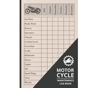 MOTORCYCLE MAINTENANCE LOG BOOK: Detailed 15 Year Service & Repair Record Notebook with Trip Mileage | Up to 3 Motorcycles or Motorbikes | Practical gift.