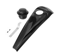 Motorcycle Matte Gloss Black Smooth Fuel Console Gas Tank Cap Cover Compatible with Street Glide 2008-2022