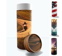 Motorcycle Men's Scattering Tubes for Human Ashes TSA Approved Scattering Urn and Eco-Friendly Biodegradable Urns for Human Ashes & Biodegradable Urn for Burial at Sea