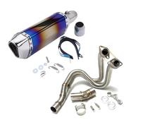 Motorcycle Mid Link Pipe Compatible With For ER6N For ER6F 2012 2013 2014 2015 2016 Motorcycle Exhaust Modified Crossover Front Center Tube