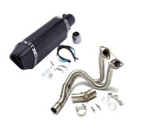 Motorcycle Mid Link Pipe Compatible With For ER6N For ER6F 2012 2013 2014 2015 2016 Motorcycle Exhaust Modified Crossover Front Center Tube