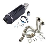 Motorcycle Mid Link Pipe Compatible With For ER6N For ER6F 2012 2013 2014 2015 2016 Motorcycle Exhaust Modified Crossover Front Center Tube
