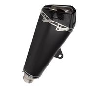 Motorcycle Mid Link Pipe Compatible With For NINJA400 For Z400 Universal 51mm Motorbike Accessories Exhaust Tail Pipe Carbon Tip Muffler