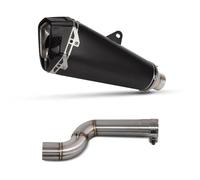 Motorcycle Middle Link Pipe Exhaust Slip On Line Muffler For F900R For F900XR 2020-2026 Body Part(Style 2)