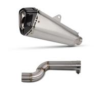 Motorcycle Middle Link Pipe Exhaust Slip On Line Muffler For F900R For F900XR 2020-2026 Body Part(Style 1)