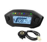 Motorcycle mileage fuel level tach Universal Motorcycle Adjustable 10000 7 Colors Backlight Digital Odemeter Tachometer For 1,2,4 Cylinder