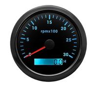 motorcycle mileometer Motorcycle 7 Color Backlight 85mm Tachometer 3000 RPM Meter Tacho Gauge With LCD Hourmeter Instrument Screen Display Dashboard