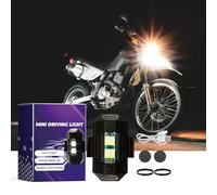 Motorcycle Mini Floodlight, Grille Front Bumper Light, High Brightness LED Spot, Safe Night Riding Lamp, Cargo Transport Fog Light, Waterproof Accessory, Driving Lamp