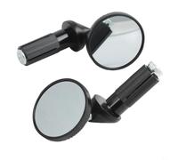 Motorcycle Mirror 22 mm Handlebar for Mini Rear View Mirror Adjustable Aluminium Motorcycle Mirror 22 mm Black Robust Lightweight for Mini Rear View Mirror 22 mm for Scooter Moped Compact Adjustable