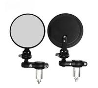 Motorcycle Mirror 2PCS Universal Motorcycle Bike Modified Retro Folding Motorcycle Rearview Mirror 22mm Handlebar Rearview Mirror Motorbike Rearview