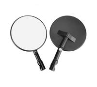 motorcycle mirror 360° Adjustable Handle Bar End Mirrors Motorcycle Scooters Bicycle Accessories Round Rearview Mirror Universal(Standard)
