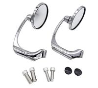 Motorcycle Mirror 8MM/10MM Rear View Mirror Universal Motorcycle Clear Back Sight Rearview Reflector Adjustable Handlebar Left Right Motorcycle Rearview