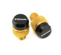 Motorcycle Mirror Adapter Accessories Motorcycle M10 Aluminum Mirror Hole Plug Screw Bolt For SUZUKI V-STROM 800 DE1050 DE 800DE 1050DE(Yellow)