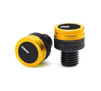 Motorcycle Mirror Adapter CNC Motorcycle Mirrors Hole Plug Screws Caps Mirror Cover For Y-AMAHA Tracer MT07 MT09 700gt 900gt 700 Gt(Yellow)