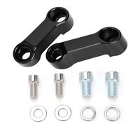 Motorcycle Mirror Adapter Kit Riser Mount Extender, Adjustable Distance, Prevents Blocking, Durable, Suitable for Most Motorcycles