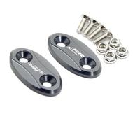 Motorcycle Mirror Adapter Motorcycle Windshield Rearview Mirror Hole Cover For BMW S1000RR S 1000RR 2009 2010 2011 2012 2013 2014 2015 2016 2017 2018(Grey)