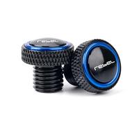 Motorcycle Mirror Base Hole Plug Screws For REBEL1100DCT Rebel 500 300 CMX CMX500 1100 CNC Motorcycle Mirrors Hole Plug Screws Caps Mirror Cover(Blue-Rebel)