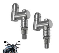 Motorcycle Mirror Extenders, Motorcycle Rear View Mirror Mount Risers, 360 Degree Adjustable Mount Replacement for Riders Touring Commuting Adventure Enthusiasts Outdoor