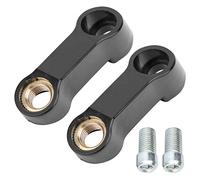 Motorcycle Mirror Extenders Plastic 2pcs 0.4in M10 Motorcycle Mirror Riser Spacers Extension Adapter Universal Accessory Motorcycle Mirror Spacers Mirror Extension Adapter