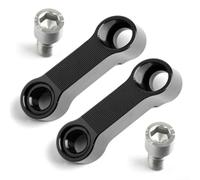 Motorcycle Mirror Extension Riser Kit 2Pcs CNC Machined Aluminum 10mm Thread Side Connects Directly to Mirror Body No Modifications