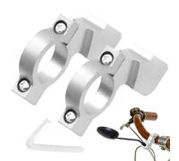Motorcycle Mirror Holder | 2 Pieces Aluminium Universal Clamp | Mounting for Motorcycle Mirrors, for Hiking, Mountain Biking, Urban Cycling, Home-to-Work, Travel, Scooter,