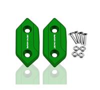 Motorcycle Mirror Hole Blanking Screws For ZX-10R Zx-10r 2008 2009 2010 Motorcycle CNC Windscreen Mirror Hole Cover Driven Eliminators Cap Plugs(ZX-10R Green)