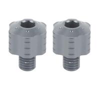 Motorcycle Mirror Hole Plugs Left Hand Threaded Aluminium Alloy Anodizing Rearview Mirror Hole Screw for 8mm Motorcycle Mirror Seats 2pcs (You Color)