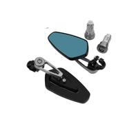 motorcycle mirror Motorcycle Bar End Mirror 7/8" 22mm Handlebar Rearview(Titanium-B)
