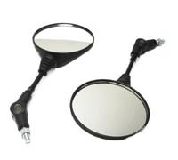 Motorcycle Mirror Motorcycle Mirror 10mm Side Mirror Aluminum Universal 360 Degree Adjustable Rotation Rearview Mirror Anti Fall Folding Motorcycle Rearview