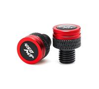 Motorcycle Mirror Mount Base Block Off Bolts For 450MT 2025 2026 M10X1.25 Motorcycle Accessories CNC Aluminum Rearview Side Mirror Hole Cap Plug Screw(Red)