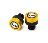 Motorcycle Mirror Mount Base Block Off Bolts For GTS300 GTS300i JOYMAX Z125 250 300 CNC Aluminum Motorcycle Rearview Mirror Hole Plug Screw Bolts Cover Caps(YELLOW)