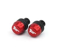 Motorcycle Mirror Mount Base Block Off Bolts For Tenere700 XT700Z Accessories Motorcycle Decorative Mirror Hole Caps Mirrors Cap Plug Screw Covers(Red)
