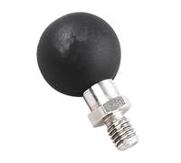 Motorcycle Mirror Mount - Spherical Head Adapter with Non-Slip Clamp | Rearview Mirror Mount for Camera, Mobile Phone, GPS, Multi-purpose Handlebar Mount with