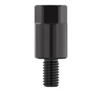 Motorcycle Mirror Mounting Screw Aluminum Extender | Handlebar Mirror Height Extender Lightweight Alloy Riser Extension Screw for Universal Motorcycle Rear View Mirror 25mm A