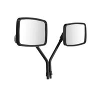 Motorcycle Mirror Pair 10Mm Universal Motorcycle Rear View Mirrors Thread Rectangle Rearview Side Mirrors For Motorcycle Atv