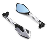 motorcycle mirror rearview For Suzuki For GSR 400 2008-2012 For 600 2006-2011 For 750 2011-2021 Motorcycle Rearview Side Mirrors(Silver)