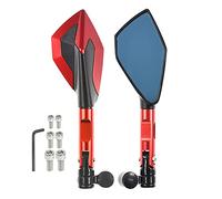 Motorcycle Mirror Rearview Rear View Mirrors Blue Glass Back Side Mirror Left Right For CBR600 CBR600RR CBR1000 CBR1000RR(Red)