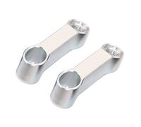 Motorcycle Mirror Riser Adapter Rearview Mirror Extension Made from Aluminum Alloy for Widened Rearview and Safer Riding (silver)