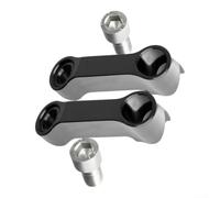 Motorcycle Mirror Riser Extender for m10 2Pcs CNC Aluminium Height | Suitable for 10mm 1.25mm Thread Standard Right Direction for Most Motorcycles Includes 2PCS Aluminium Alloy
