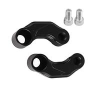 Motorcycle Mirror Riser Extension Bracket Adapter Premium CNC Aluminum Alloy Black 10mm Rise 45mm Extension for R1200GS LC R1200GS LC Adventure R NineT R1200R