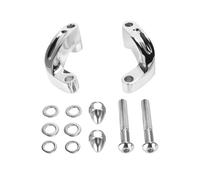 Motorcycle Mirror Riser Relocation Extension Adapter Adaptor Kit Adapters Support Bracket(WHITE)