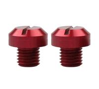 Motorcycle Mirror Screws - Aluminum M10x1.25 Blank Plugs Bolts, Universal Right Left Mirror Delete Caps, Lightweight Hardware Set | Bike Handlebar Hole Cover Replacement Accessories Repair