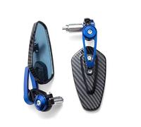 Motorcycle Mirror Universal Motorcycle Rearview Mirror Carbon Fiber Pattern Handlebar Mirror Modified Inverted Rear Mirror Motorbike Accessories Motorcycle Rearview