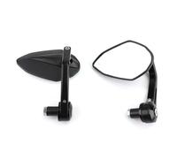 motorcycle mirror Universal Motorcycle Sportbike 7/8" Handle Bar End Mirrors Rearview(Black)