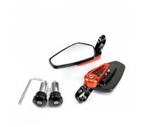motorcycle mirror Universal Scooter Bar End Handlebar Mirror Rear View Accessories 1 Pair 7/8" 22mm Motorcycle Rearview Mirrors(Red)