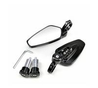 motorcycle mirror Universal Scooter Bar End Handlebar Mirror Rear View Accessories 1 Pair 7/8" 22mm Motorcycle Rearview Mirrors(Black)