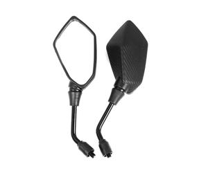 motorcycle mirror Universial 8mm 10mm Electromobile Back Side Convex Motorcycle Mirror Handle Bar End Rearview Mirrors(8mm)